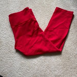 Lululemon Red Leggings